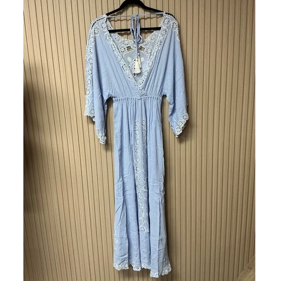 Fillyboo I Believe in Unicorns Embroidered Maxi Dress Fits Small to Large Petite - Picture 3 of 12